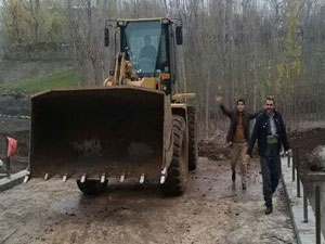 Derecik Belediyesi’nin köprü çalışması sona erdi