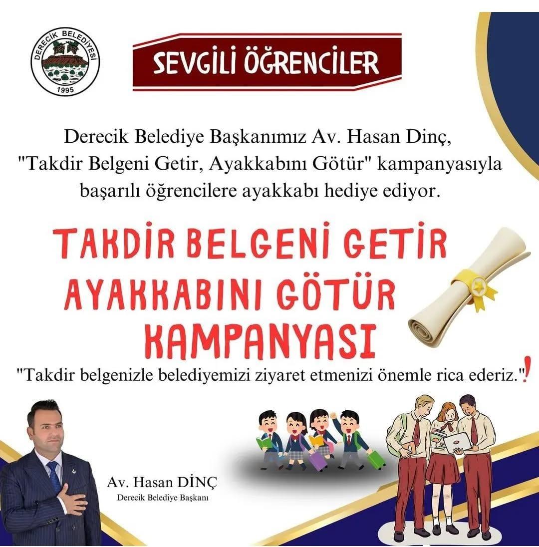 “Takdir Belgeni Getir, Ayakkabını Götür” Kampanyası